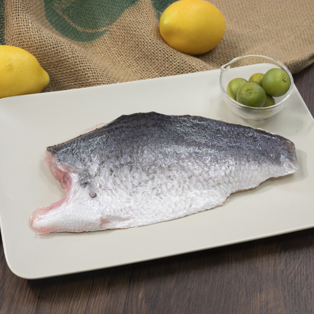 澎湖箱網海鱸魚帶下巴魚排(3入)	350g