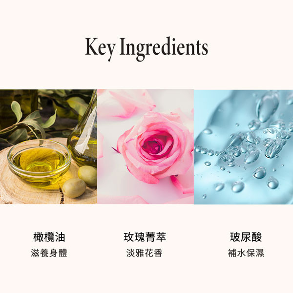 HerMoon綠茶玫瑰沐浴露500ml